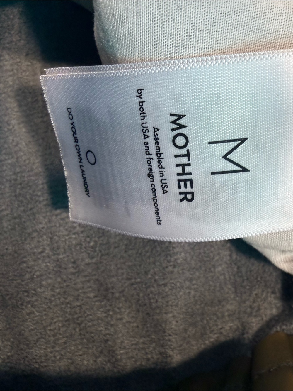 MOTHER The Rambler Lounger Ankle Faux Leather Pants Olive Size M - Picture 9 of 9